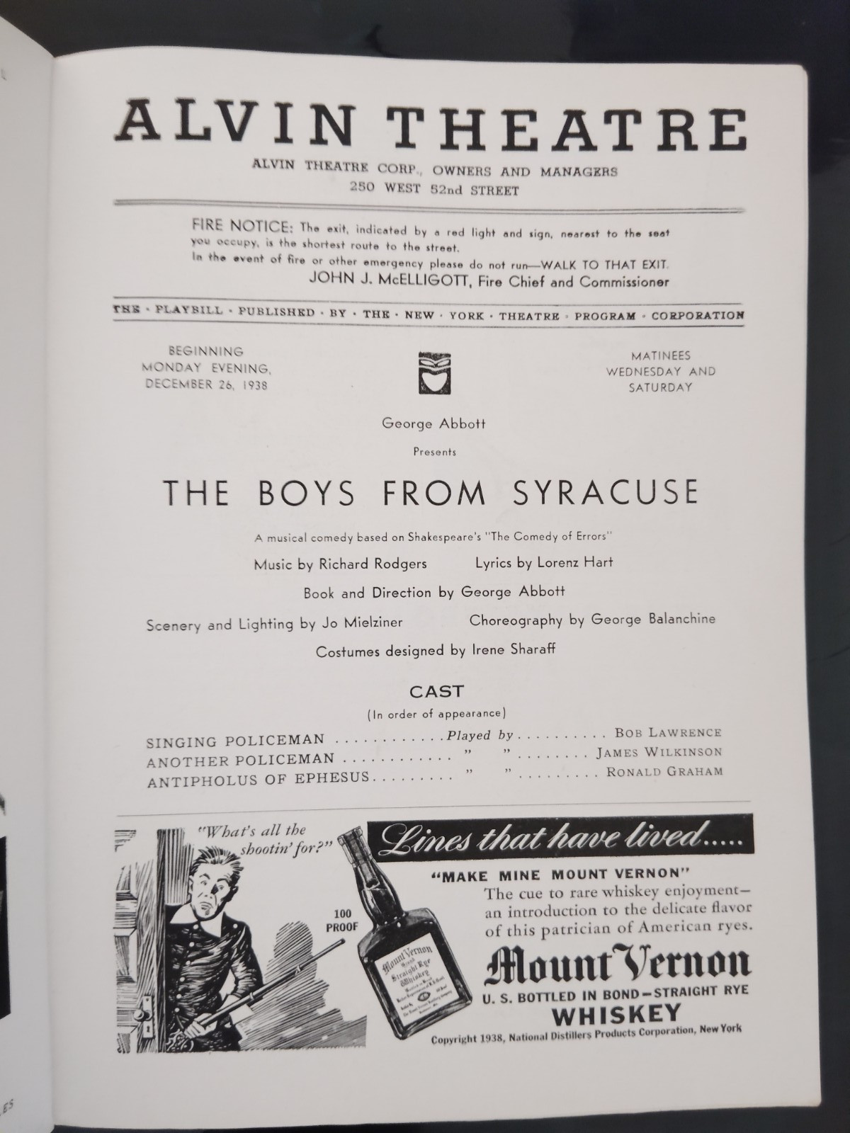 Eddie Albert and Burl Ives in The Boys from Syracuse - 1938 - Alvin Theatre, NY