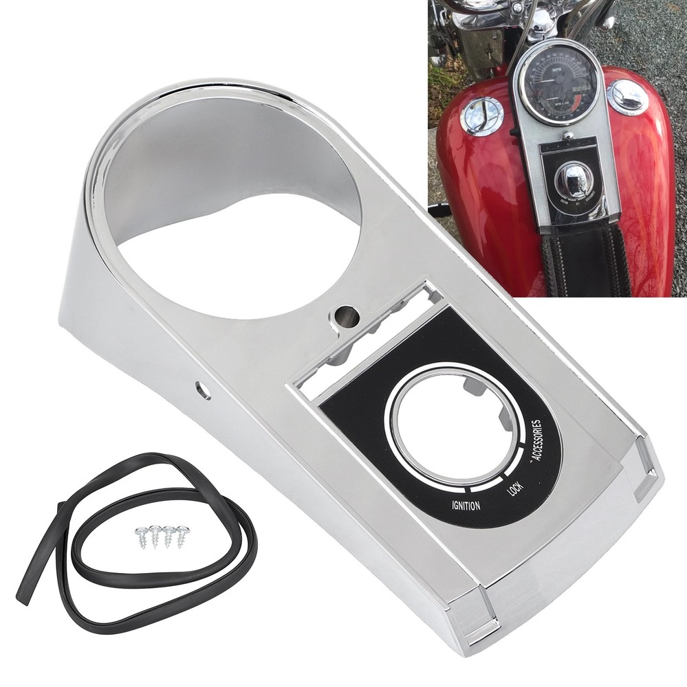 Chrome Dash Speedometer Housing For Harley Night Train Heritage Softail/Springer