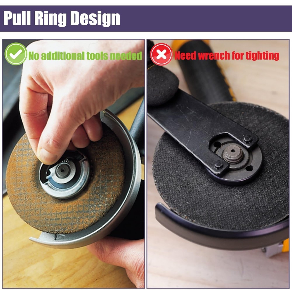Secure Locking Mechanism Angle Grinder Flange Nuts 5/8"-11, 2Pcs Replacement Nut