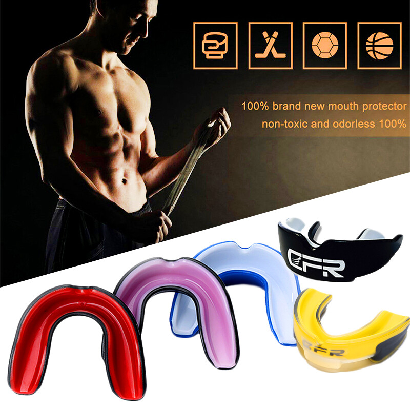 Sports Mouth Guard For MMA Football Basketball Boxing Teeth Protector Gym W/case