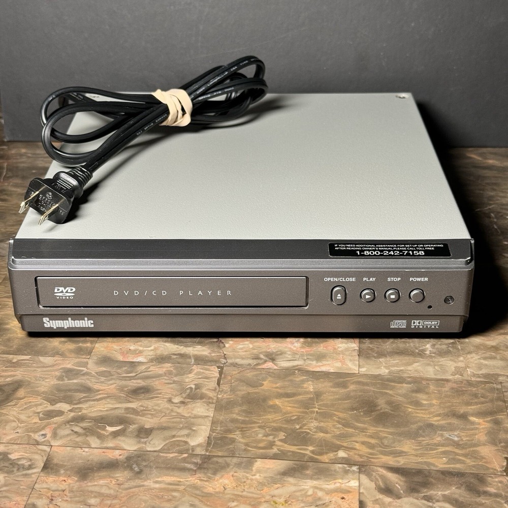 Symphonic WF104 DVD/CD Player NO REMOTE TESTED