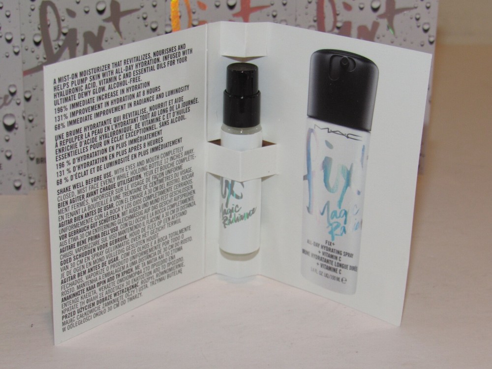 5 MAC Fix + Plus MAGIC RADIANCE Prep + Prime Setting Spray 0.4 Oz TOTAL 0.08 Oz