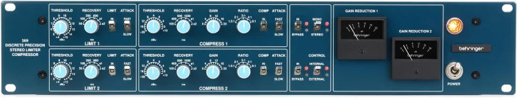 Behringer 369 2-channel Rackmounted Stereo Compressor