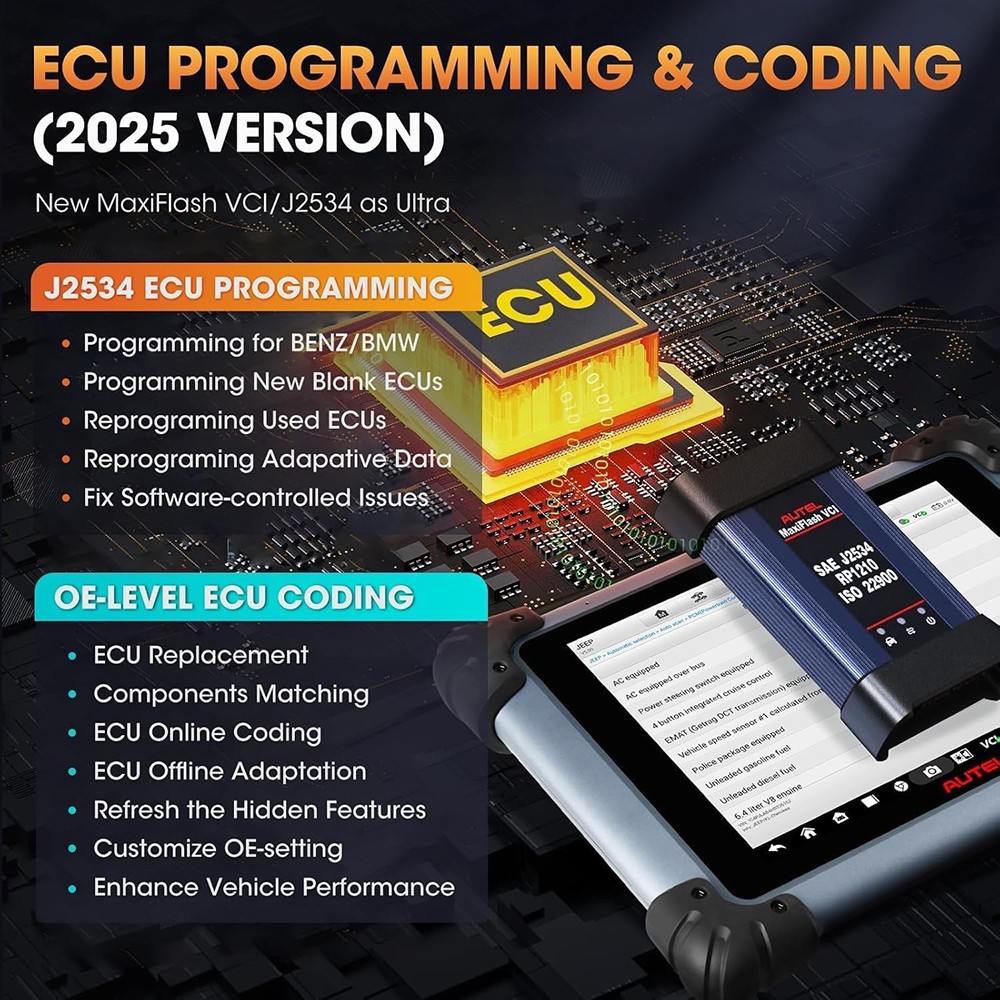2026 Autel MaxiSys Elite II PRO ULTRA Scanner J2534 E.CU Programming Coding Tool