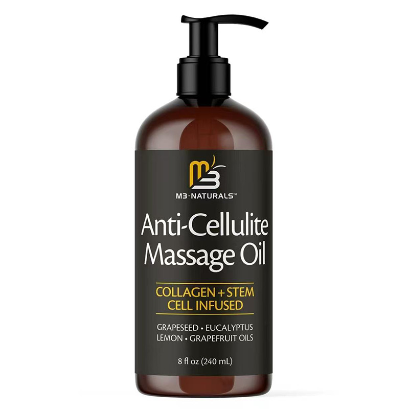 Anti-Cellulite Massage Oil Infused with Collagen & Stem Cells - Skin Tightening