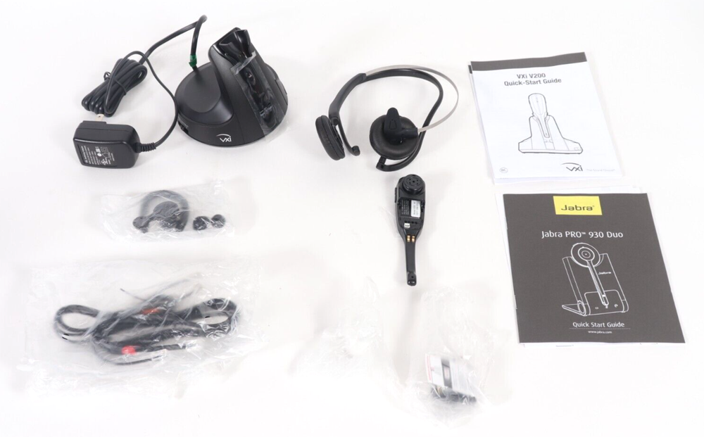 VXi V200 Office Wireless Headset Desktop Charging Base Kit
