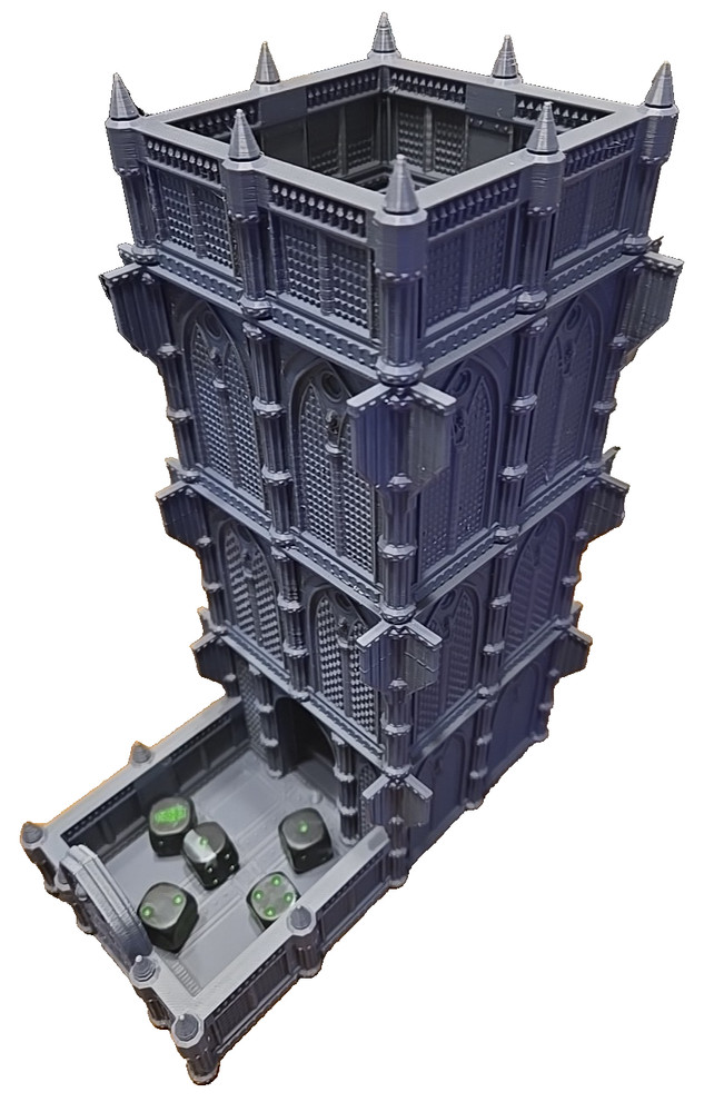 Cathedral Premium Made Dice Tower - Large Tower