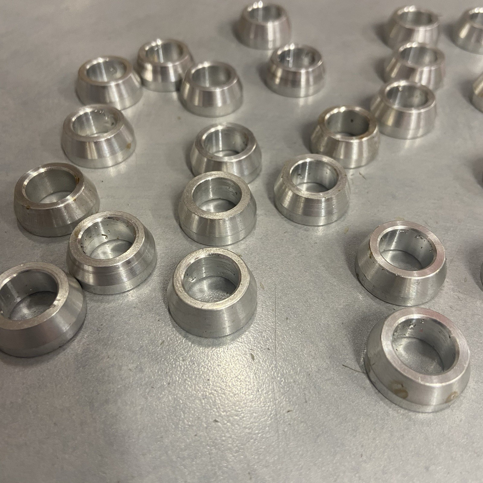 Micro Sprint Tapered Rod End Aluminum Spacers- 7/16" ID x .31" Tall- Lot of 25