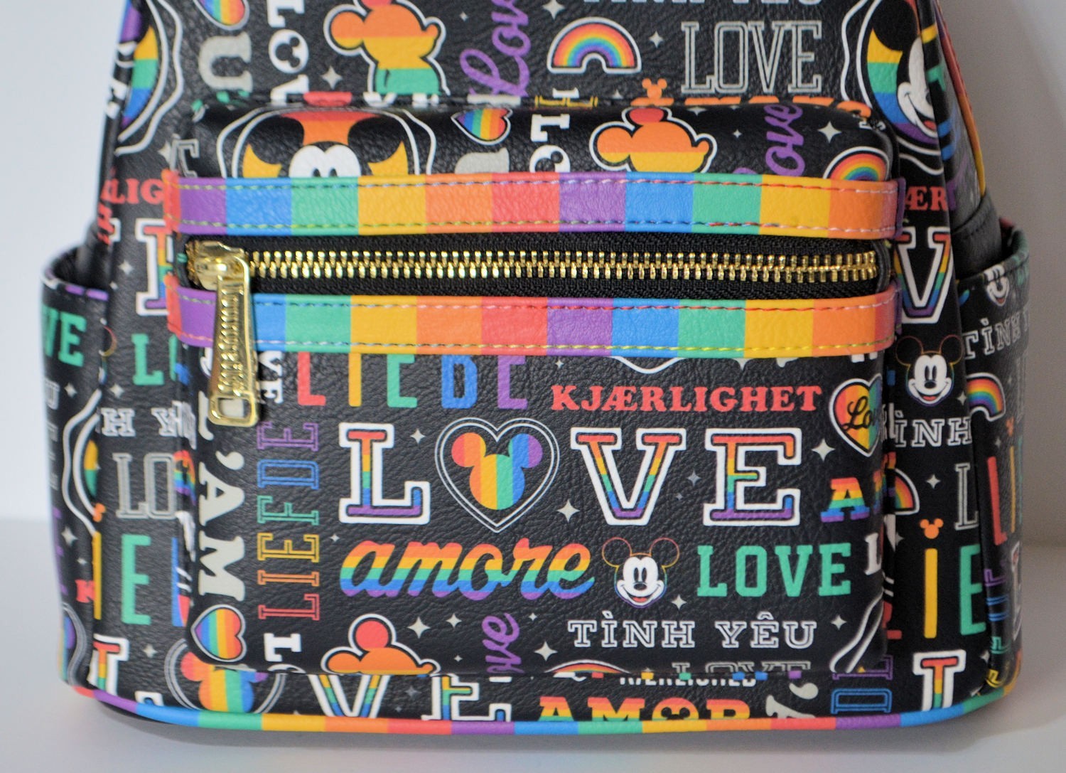 NWT Disney Park Mickey Mouse Rainbow Pride LGBTQ Loungefly Backpack NEW