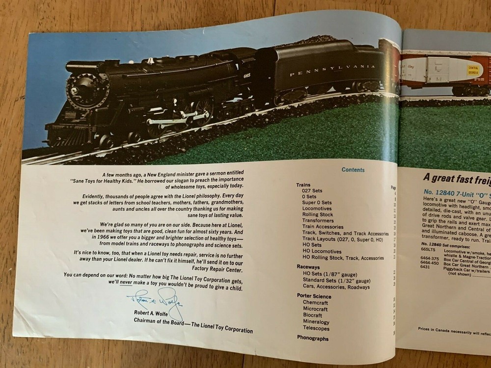 1966 Lionel Catalog