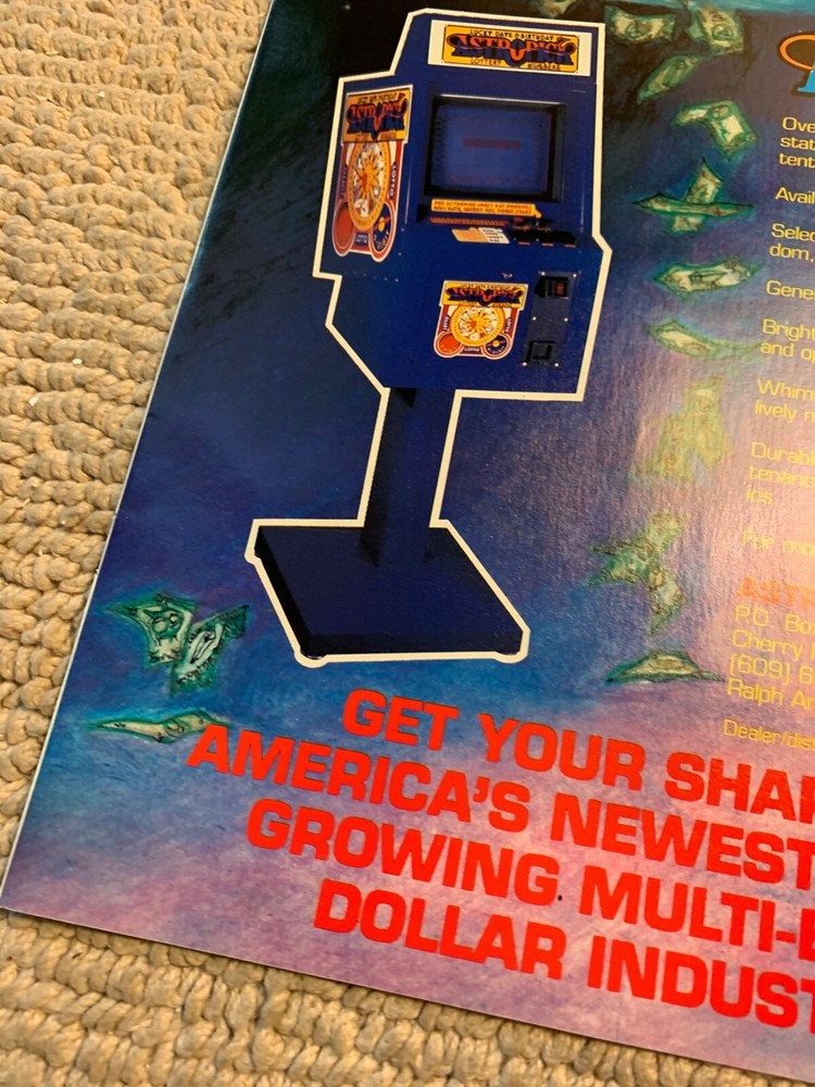 11- 8.5'' Astro pick arcade game AD FLYER