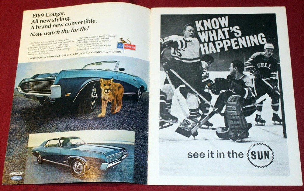 Rare 1969 WHL Playoff Lester Patrick Cup Finals Signed Program Punch Imlach!