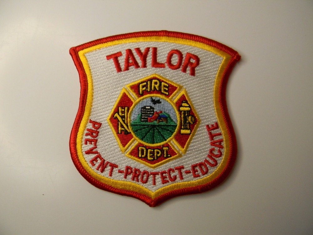 Taylor (Michigan) Fire Dept. Patch 4” X 3.75”