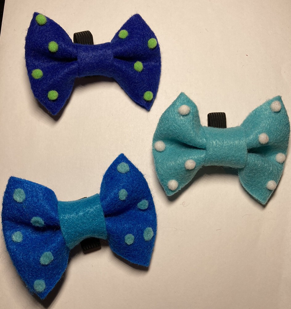 Felt Dog Bow Ties Small