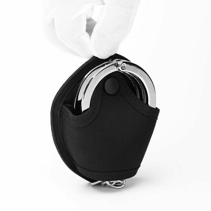 2pcs Handcuff Case Nylon Open Top Handcuff Holder Pouch Fits Chain/Hinged Cuff
