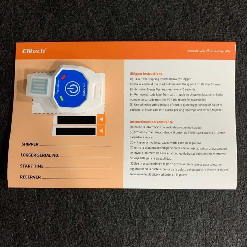 ELITECH TinyUSB Single Use Temperature Recorder Data Logger Lot of 50