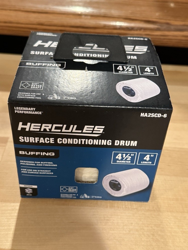 4 1/2" x 4" Hercules Surface Conditioning  Drum 3/4". Buffing.
