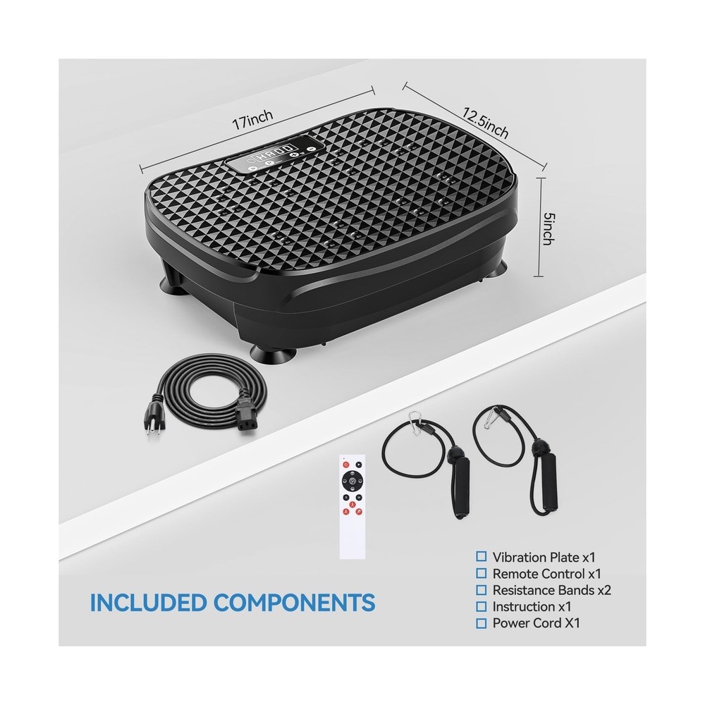 Vibration Plate Exercise Machine with 200 Adjustable speeds and 8 Scientific ...