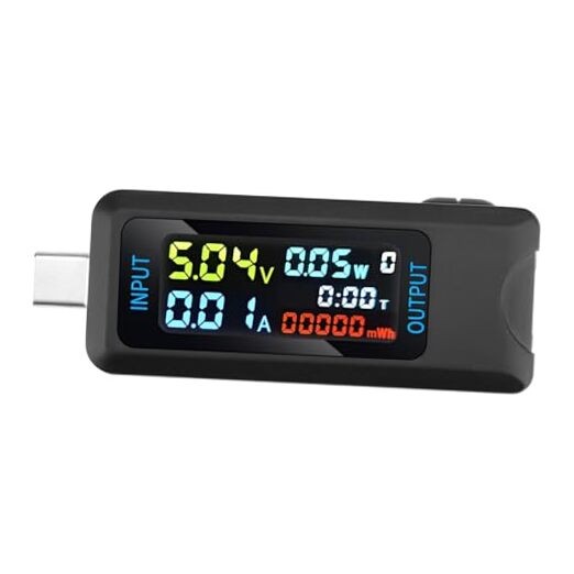 Tester Multi-Functional Digital Meter DC 4.5-36V 0-8A Current Type-C Type-C