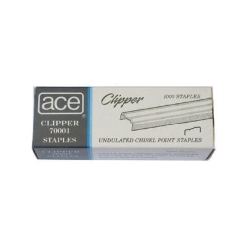 Ace 70001 Undulated Staples 1/4" - 10 Boxes