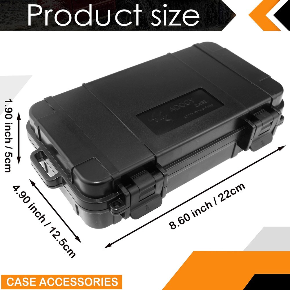 8'' Small Case With Pluck Customizable Foam Insert Ip67 Waterproof Hard Carrying