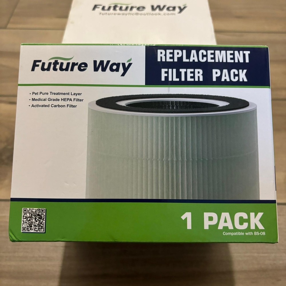 BS-08 True HEPA Replacement Filter For Air Purifier 1 Pack