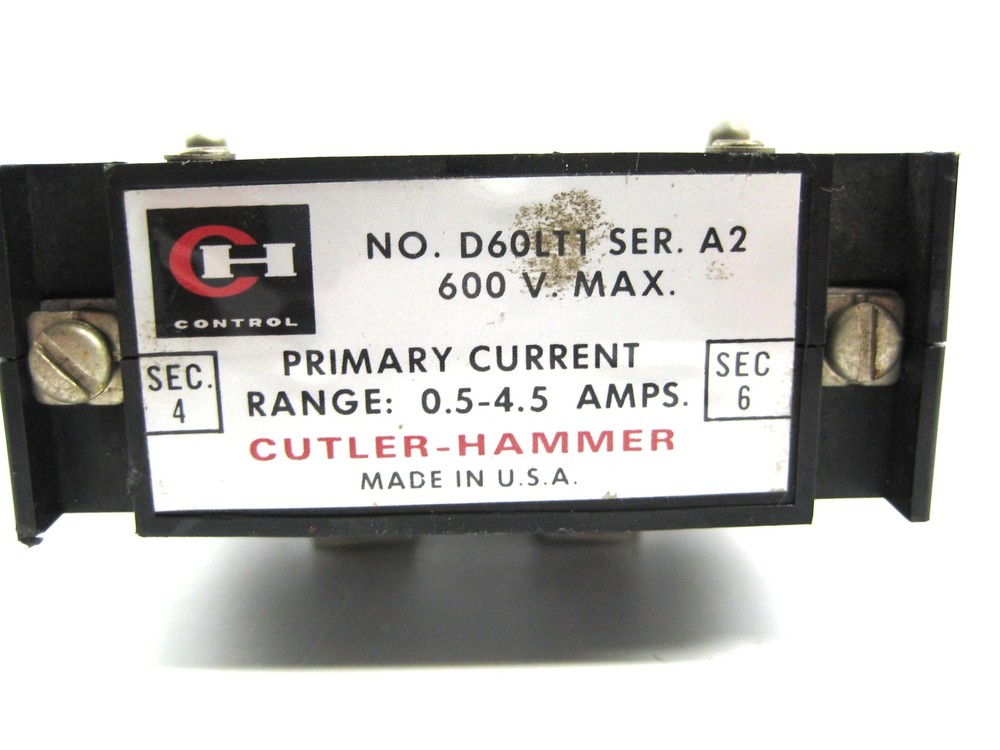 CUTLER HAMMER D60LT1 SER.A2 CURRENT TRANSFORMER NSNP