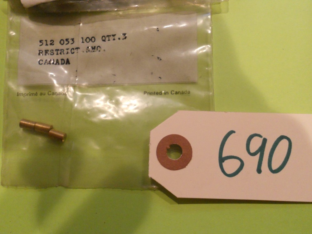 5 - Ski Doo - NEW OEM Restrictor Bushing Set (3 PACK) 512053100