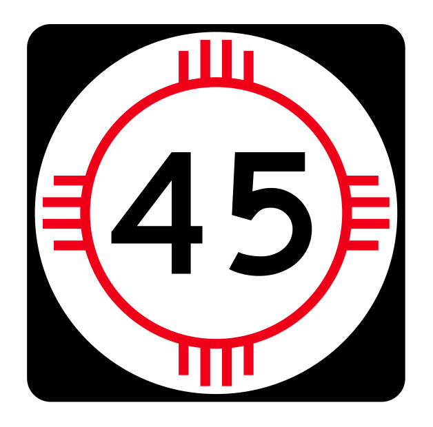 New Mexico State Road 45 Sticker Decal