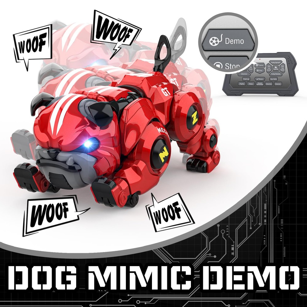 Robot Dog for Kids, Remote Control Robot Rechargeable Programing Stunt Robo Dog
