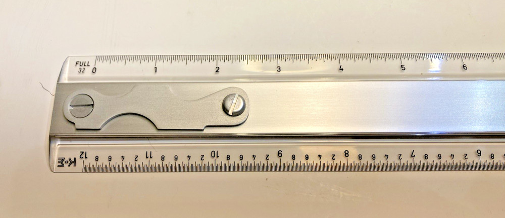 K & E New 12" DRAFTING MACHINE SCALE- 60 0622 -19 /Made in Germany