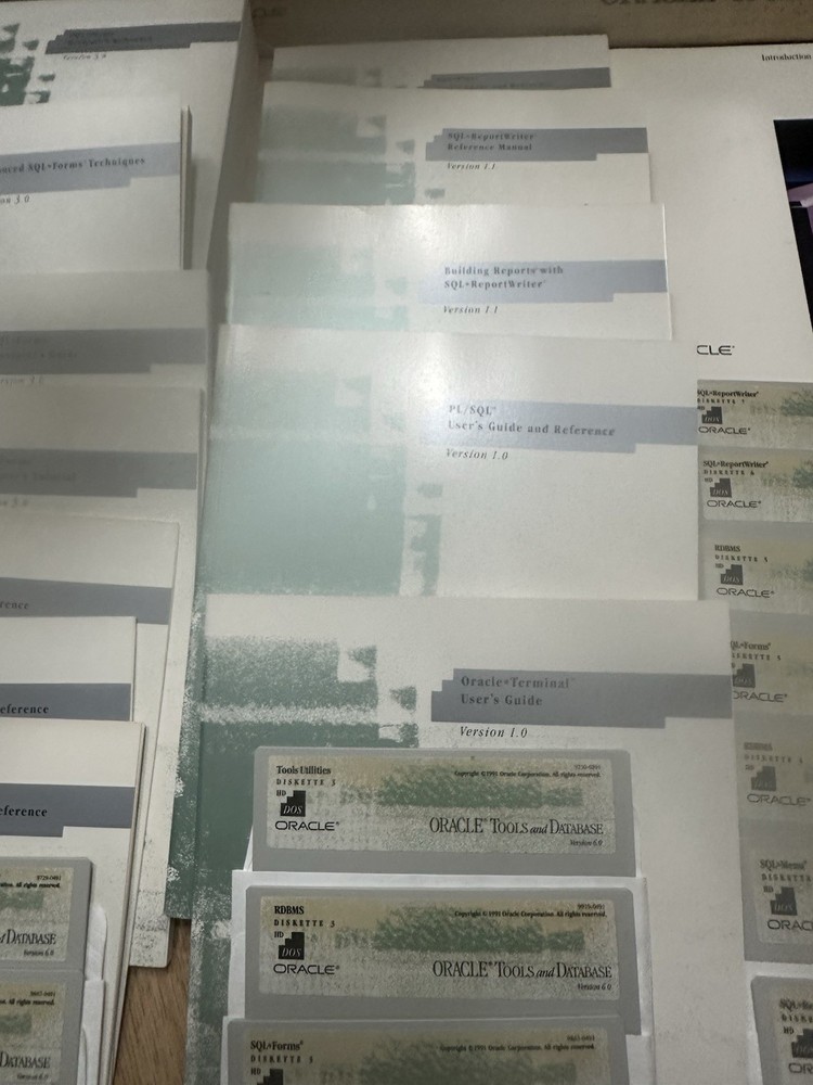 Oracle Tools and Database for DOS Version 6.0 5.25 HD 9008-0491