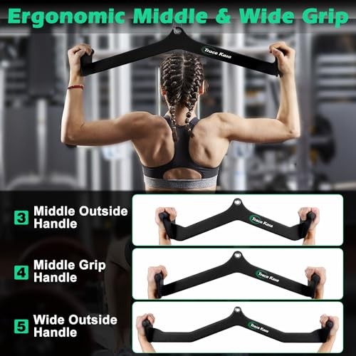 LAT Pulldown Attachments: LAT Pull Down Bar Cable Machine 1 - Narrow Grip