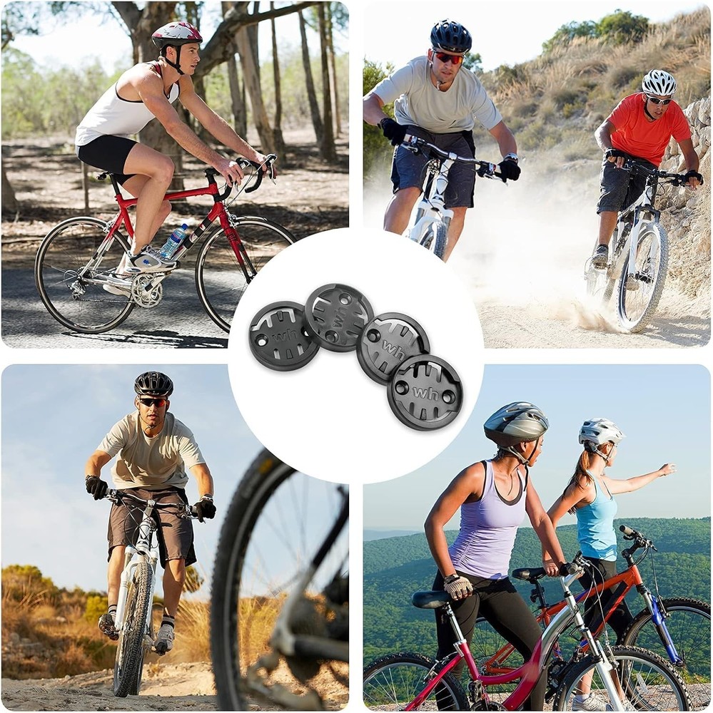 Quick Install Wahoo Mount Adapter Inserts - 4-Pack for Bicycle Computers