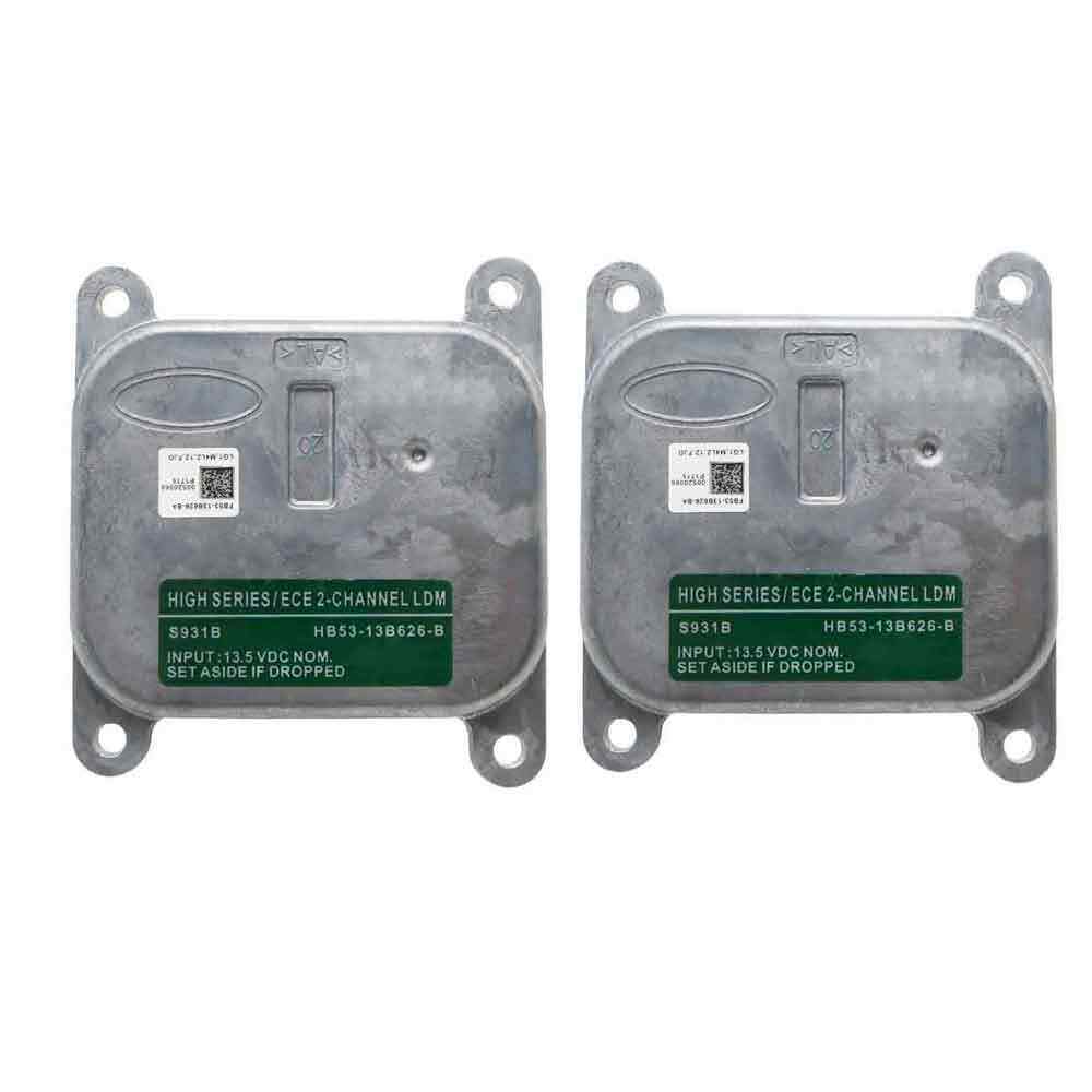 2pcs For 2017-2019 Ford Explorer HB53-13B626-B LED Headlight Module Control Unit