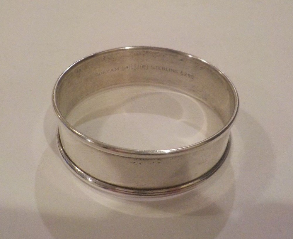 Gorham Sterling Silver Napkin Ring, Monogram, 10 grams