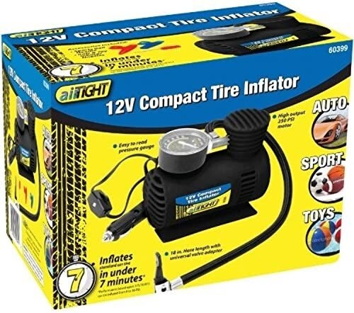 Performance Tool 60399 12V Compact Tire Inflator