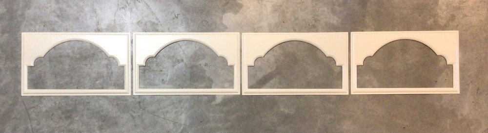 4 Amarr Cathedral Replacement Insert for Short Panel Amarr Garage Door Almond