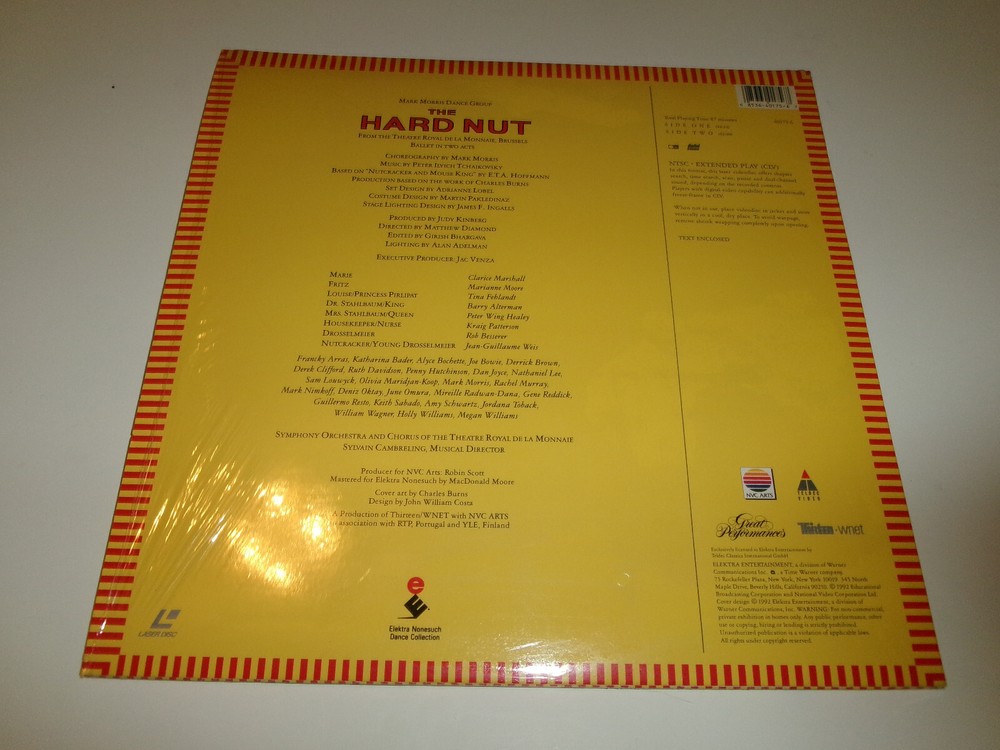 The Hard Nut (Mark Morris Dance) Nutcracker (1992) laserdisc (ExcCond)