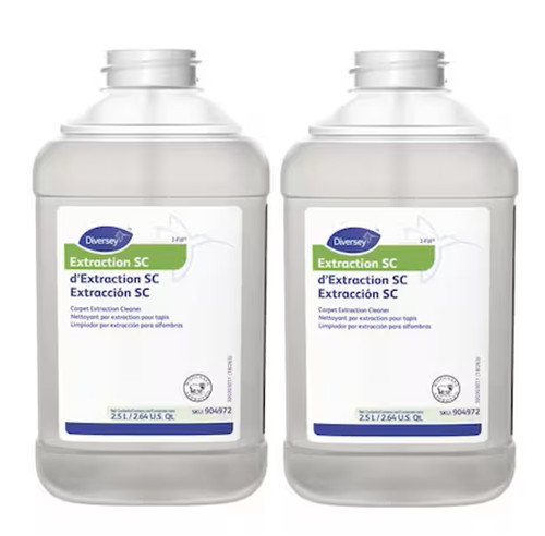 2 J-fill Bottles Diversey 101109762 Carpet Extraction Cleaner, 2.5 cleaner