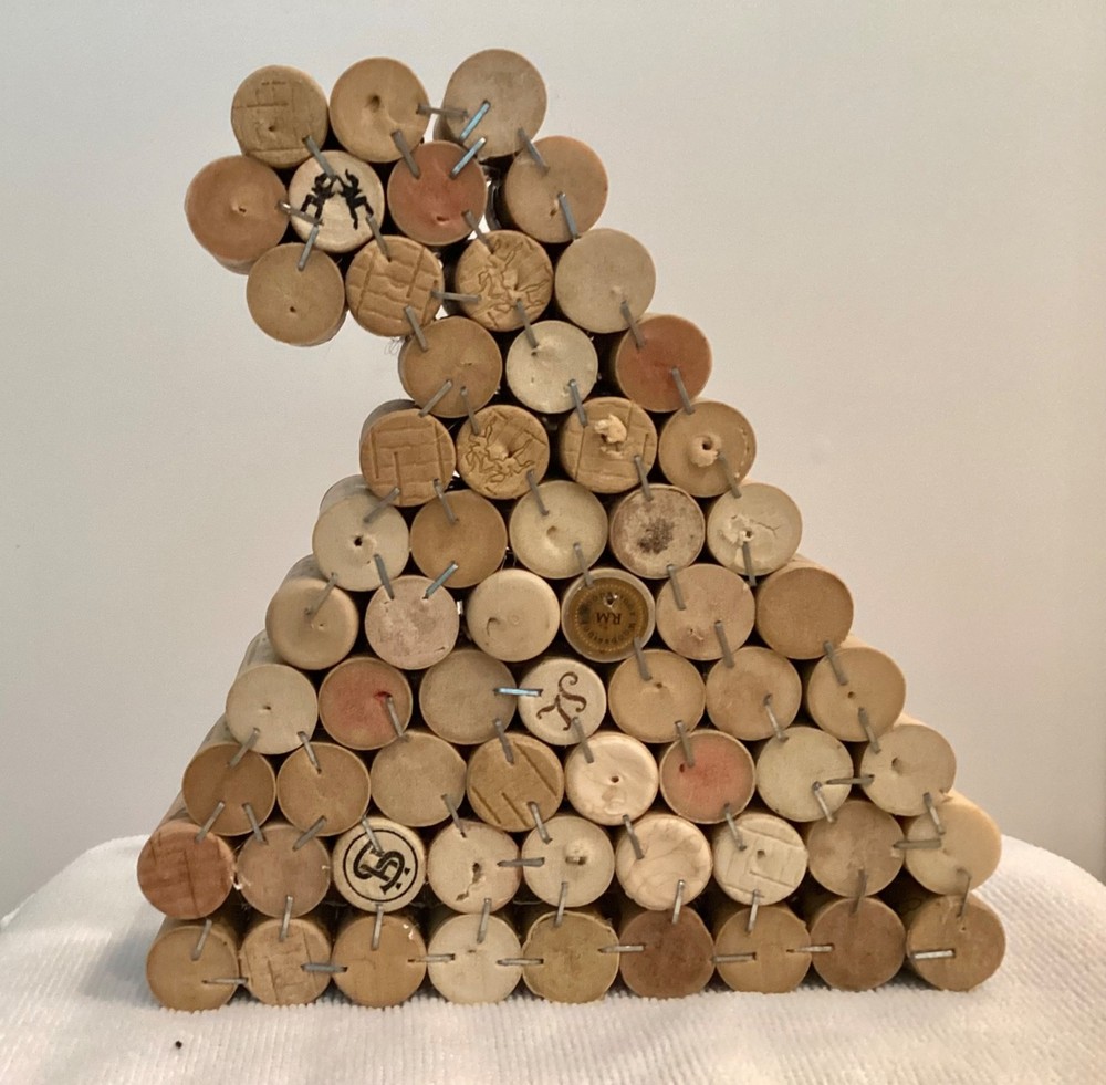Wine Cork Christmas Santa Hat