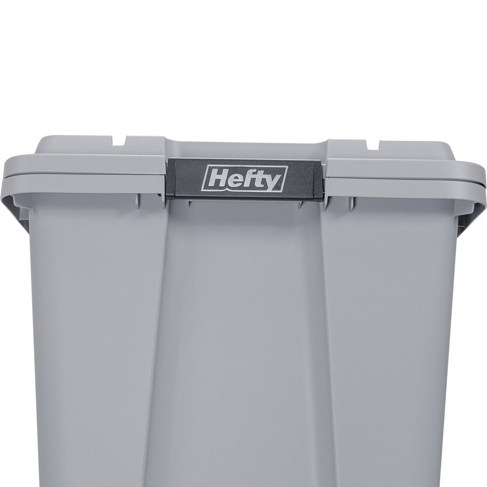 12-Gal Max Pro Plastic Utility Storage Box Tote Gray 6 Pack Stackable Container