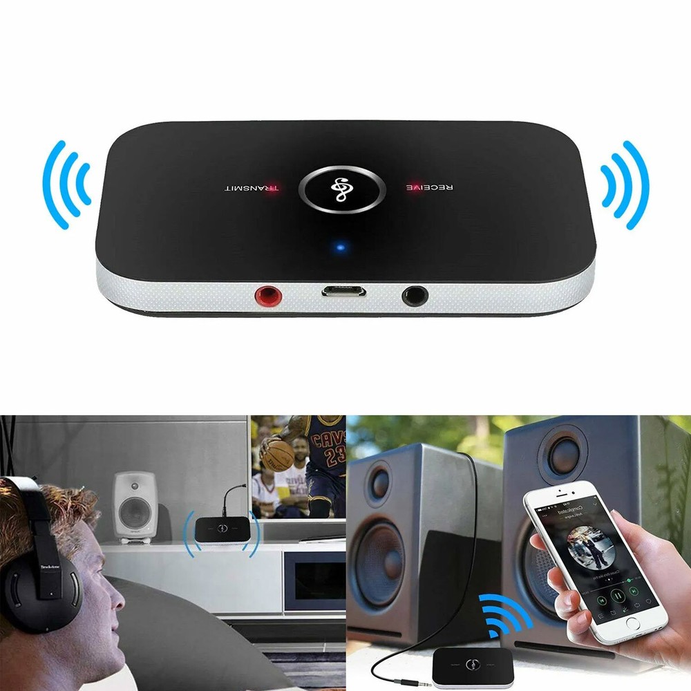 Bluetooth 5.2 Transmitter Receiver 2 IN 1 Wireless Audio 3.5mm Jack Aux Adapter