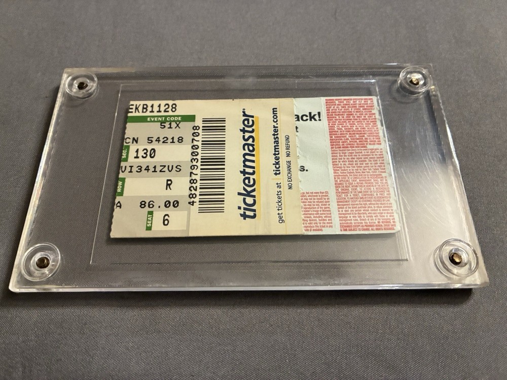 Set of 2 KISS Concert Ticket Stubs 2000 2003 in Plastic Slabs