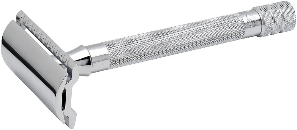 German-Made 23C Double Edge Razor - Smooth Shave with Closed Comb Precision