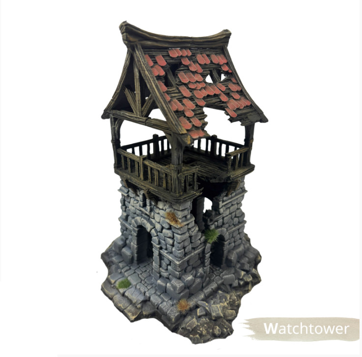 Watch Tower - Fantasy Wargaming Terrain 28mm - Mordheim, frostgrave etc