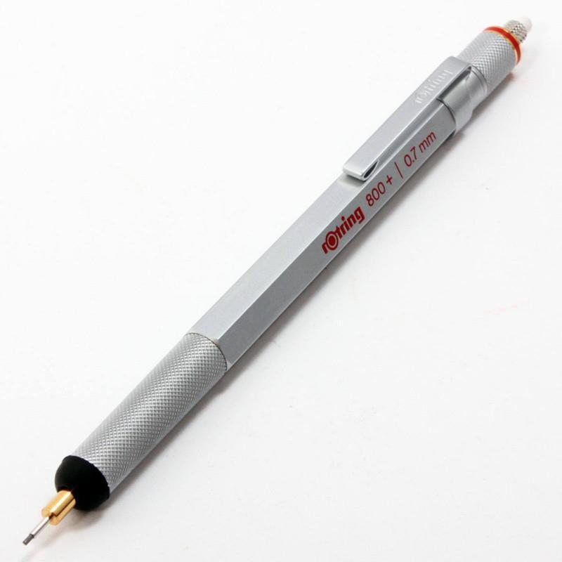 rOtring 800+ series 0.7mm mechanical drafting pencil, stylus. NIB.  Silver. NIB.