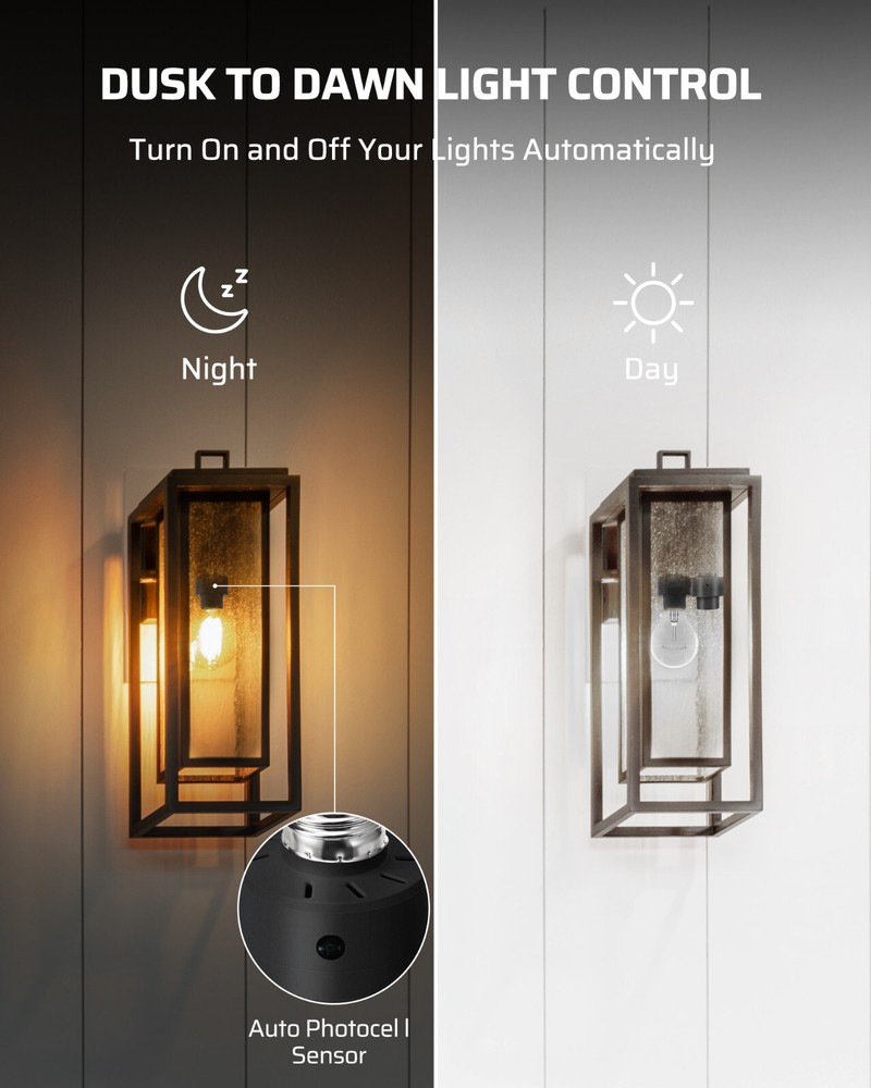 DEWENWILS Dusk to Dawn Light Sensor Socket with Timer Light Socket Indoor/Outdoo