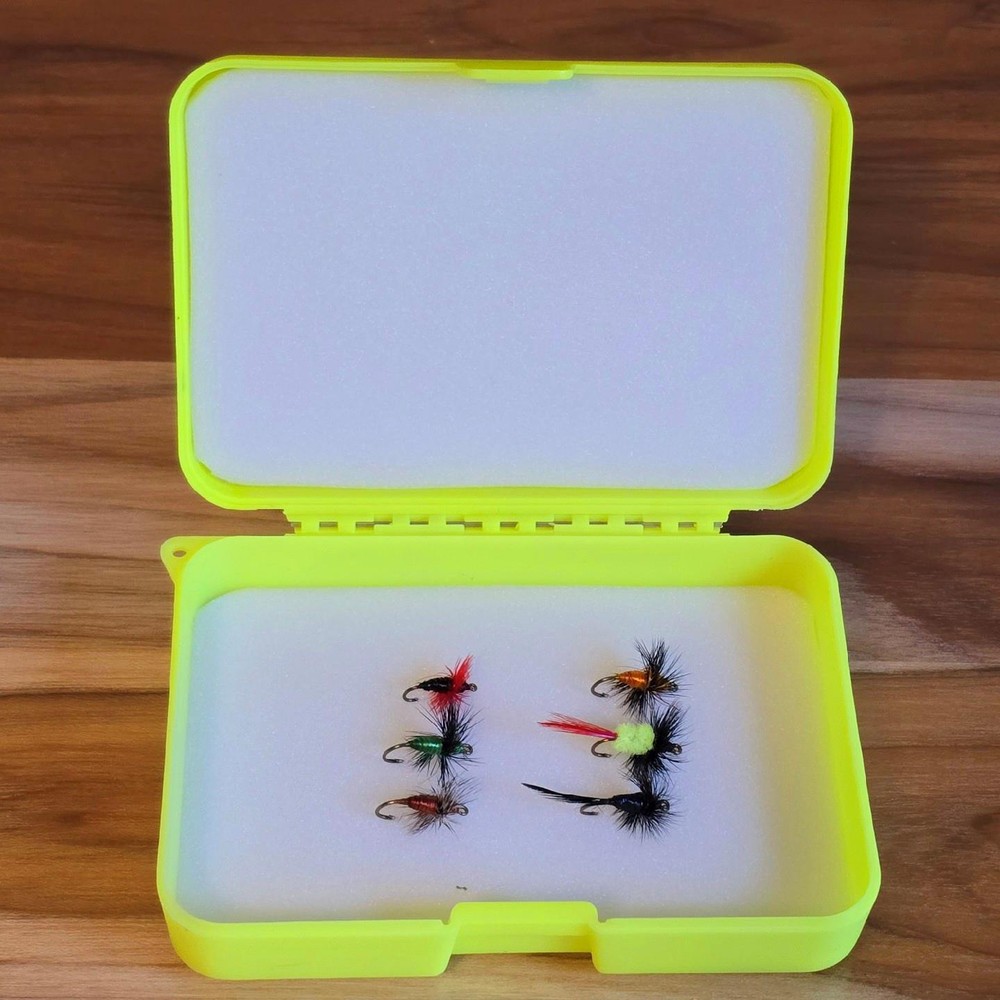 Kingfisher Tackle Fly Box Foam Insert Impact-Resistant Plastic Construction