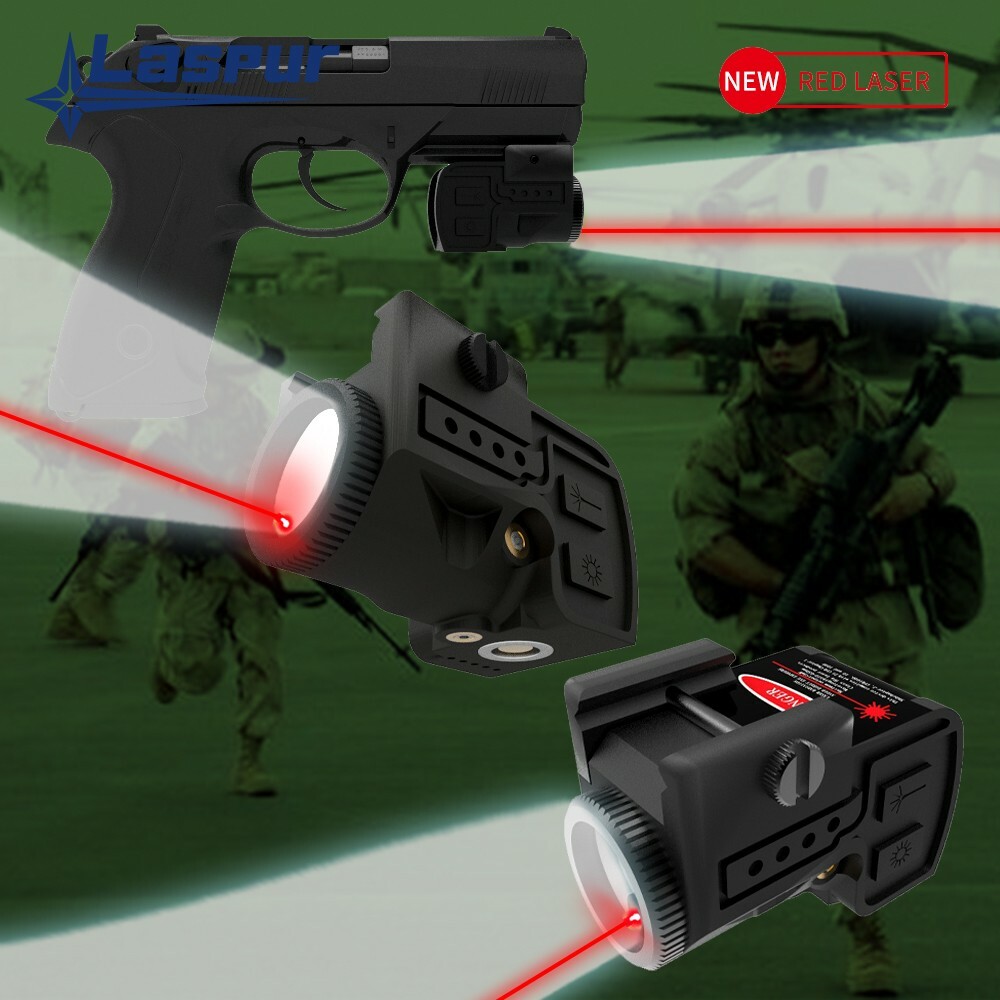 LASPUR Sub Compact Red Laser Sight Light Combo rechargeable battery